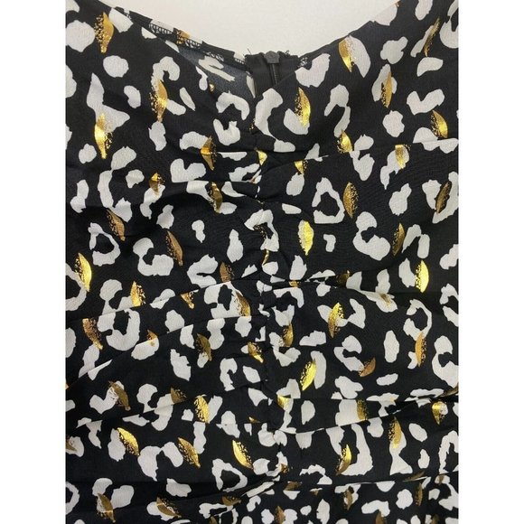 Boohoo Size 18 Women's Dress Cocktail Party Animal Print Knee Length - Picture 4 of 8